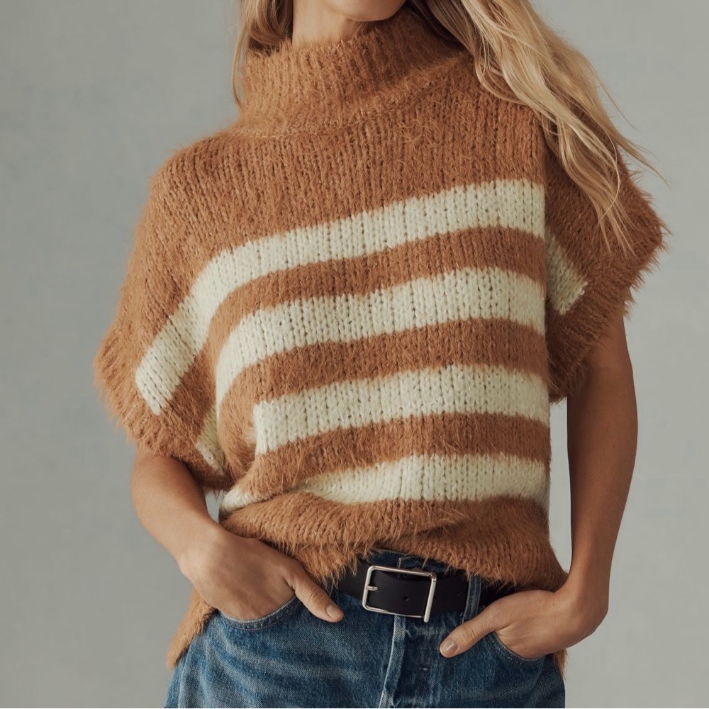 Anthropologie short sleeve sweater